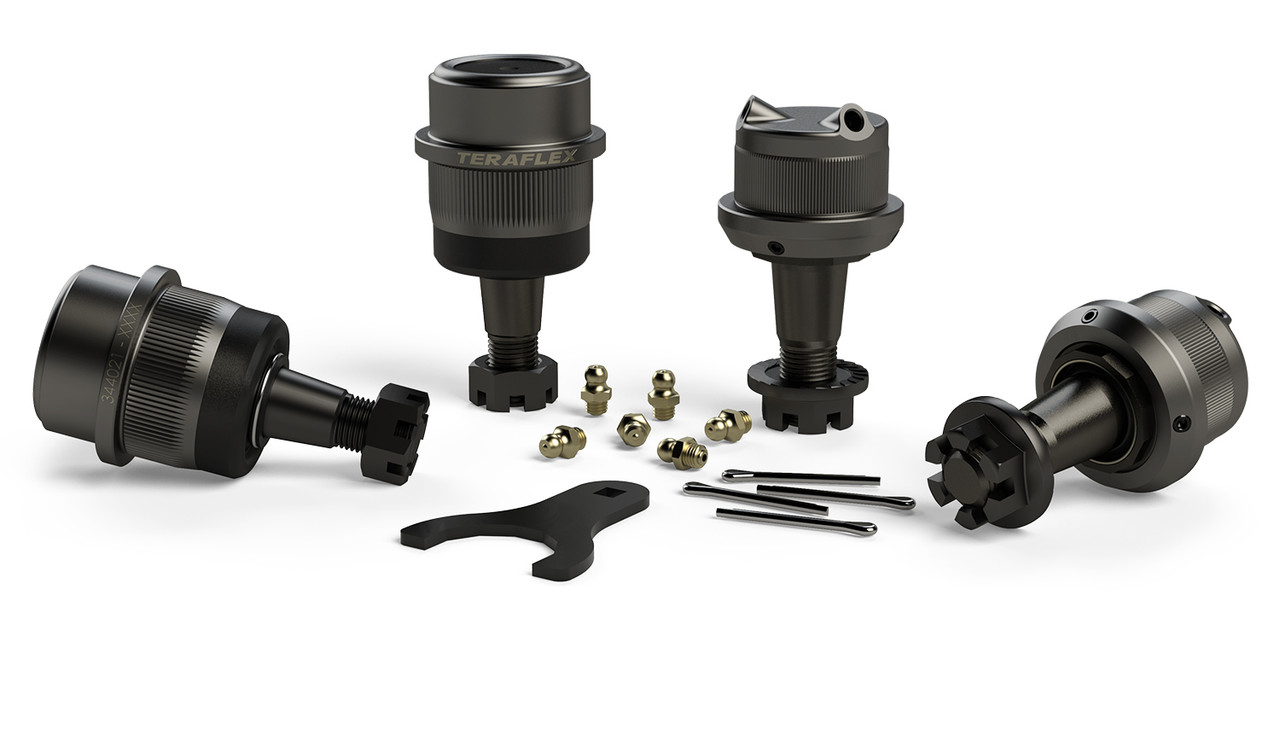 Jeep TJ/LJ Dana 30 / Dana 44 Upper and Lower HD Ball Joints w/ Knurl Set of 4 97-06 Wrangler TJ/LJ TeraFlex