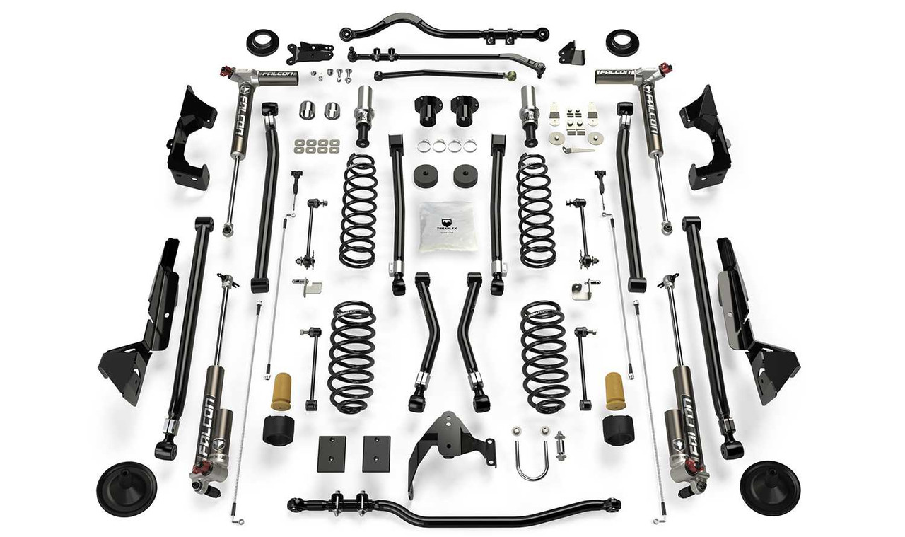 Jeep JKU 4 Door Alpine CT6 Suspension System 6 Inch Lift w/ Falcon 3.3 Shocks 07-18 Wrangler JKU TeraFlex