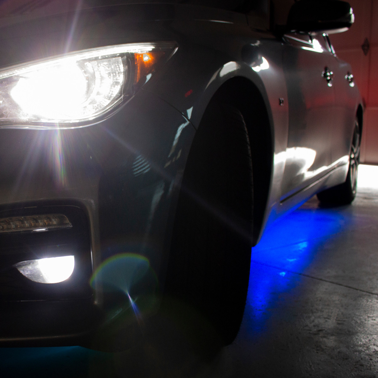 Adaptive RGB LED Aluminum Solid Underbody Kit with Key Card RGB Remote with Retail Box ColorADAPT Race Sport Lighting