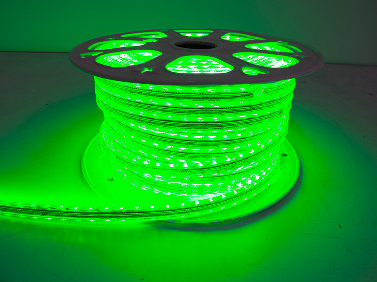 110V Atmosphere Waterproof 3528 LED Strip Lighting Green Race Sport Lighting
