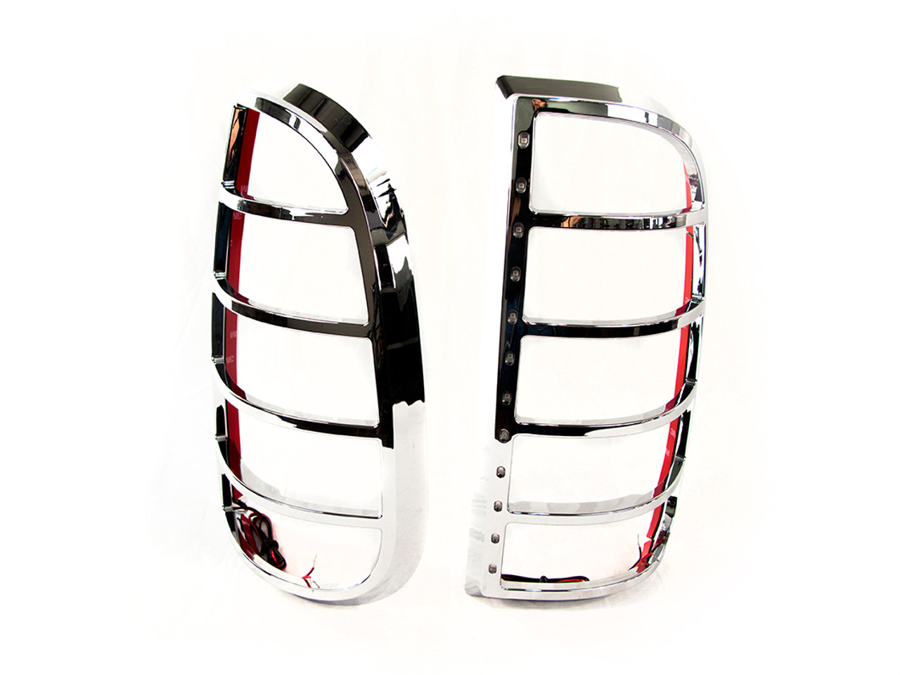 08-15 Ford F250/350 Super Duty LED Taillight Bezel With Red LED Brake and Running Lights Race Sport Lighting