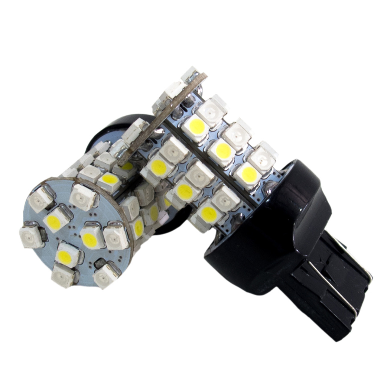 7443 White/Yellow LED Dual-Color Switchback Auto Bulbs Pair Race Sport Lighting