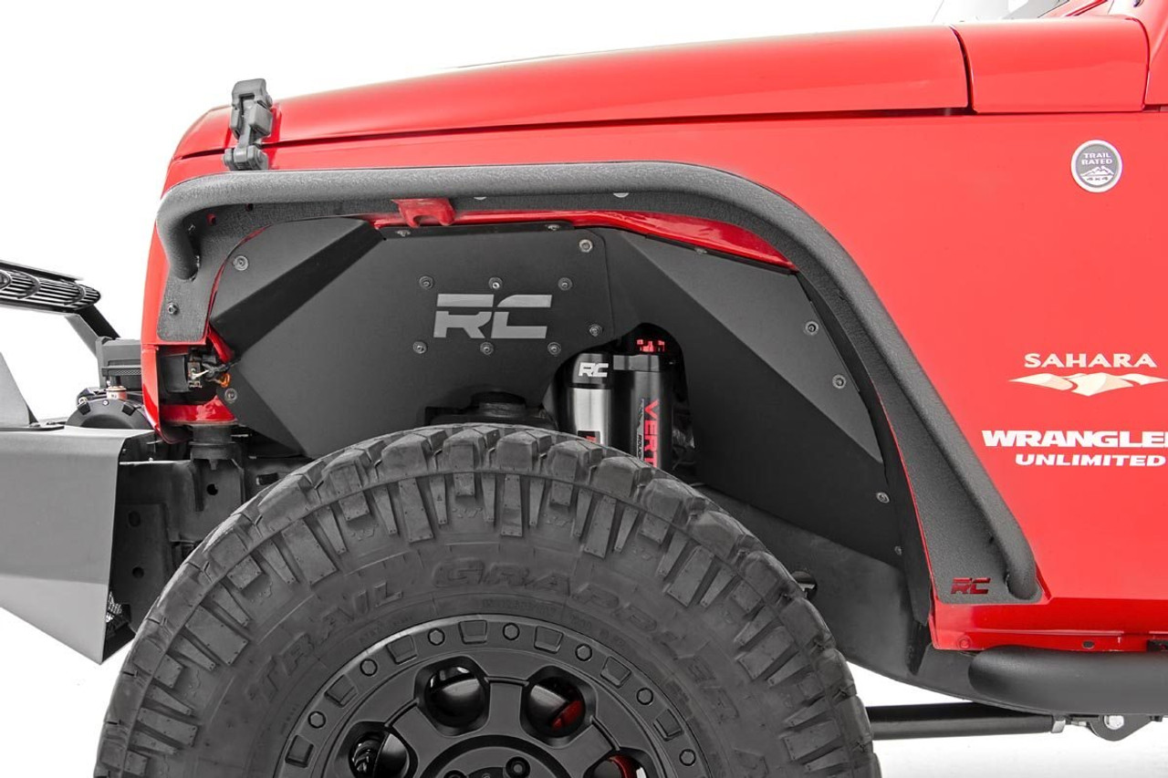 Jeep Tubular Front & Rear Fender Flares Set 07-18 Wrangler JK Rough Country