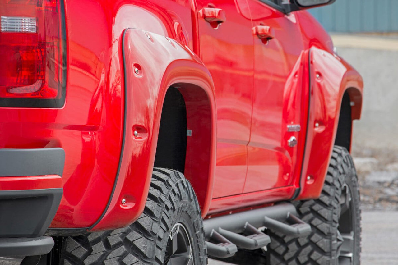 Chevrolet Pocket Fender Flares w/Rivets 15-20 Colorado-6 Foot 2 Inch Bed Rough Country