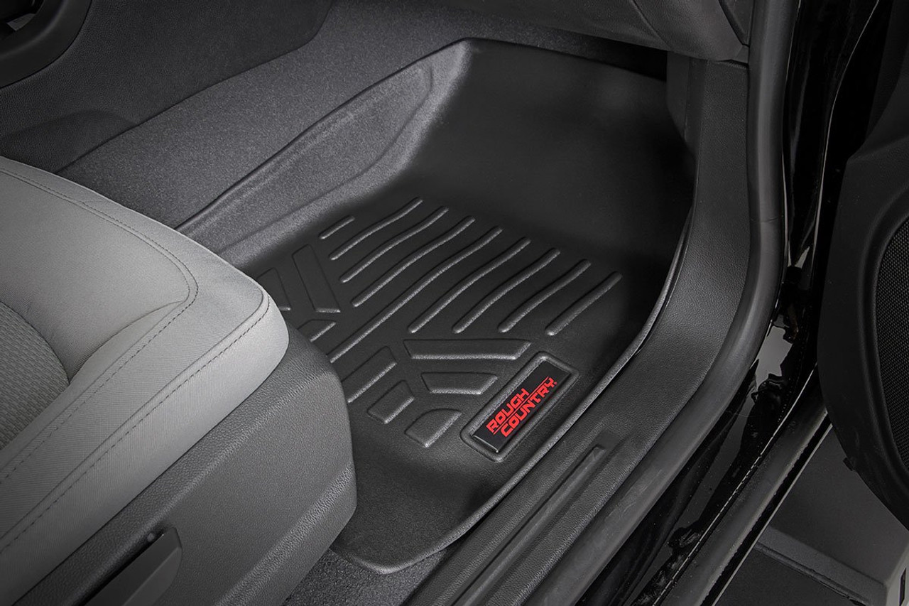 Heavy Duty Floor Mats Front/Rear-15-20 Chevy Colorado/GMC Canyon Crew Cab Rough Country
