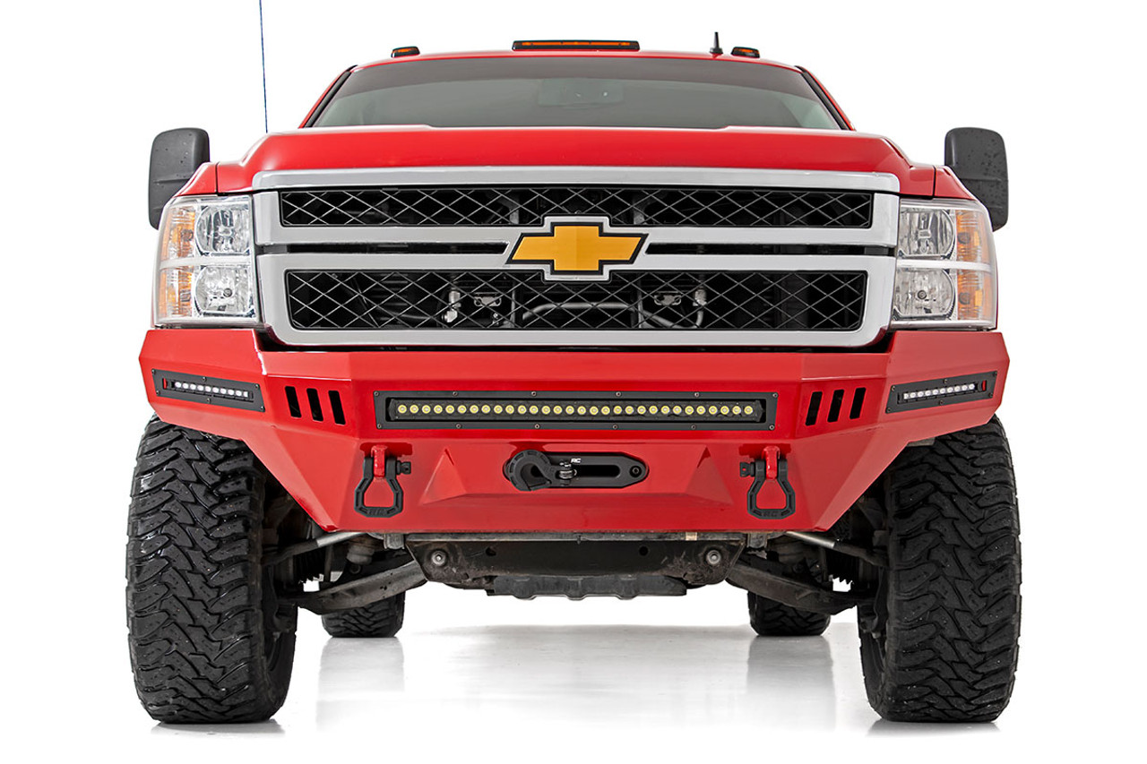 11-14 Chevrolet Silverado 2500HD Front DIY High Clearance Bumper Kit w/Black Series LEDs Rough Country