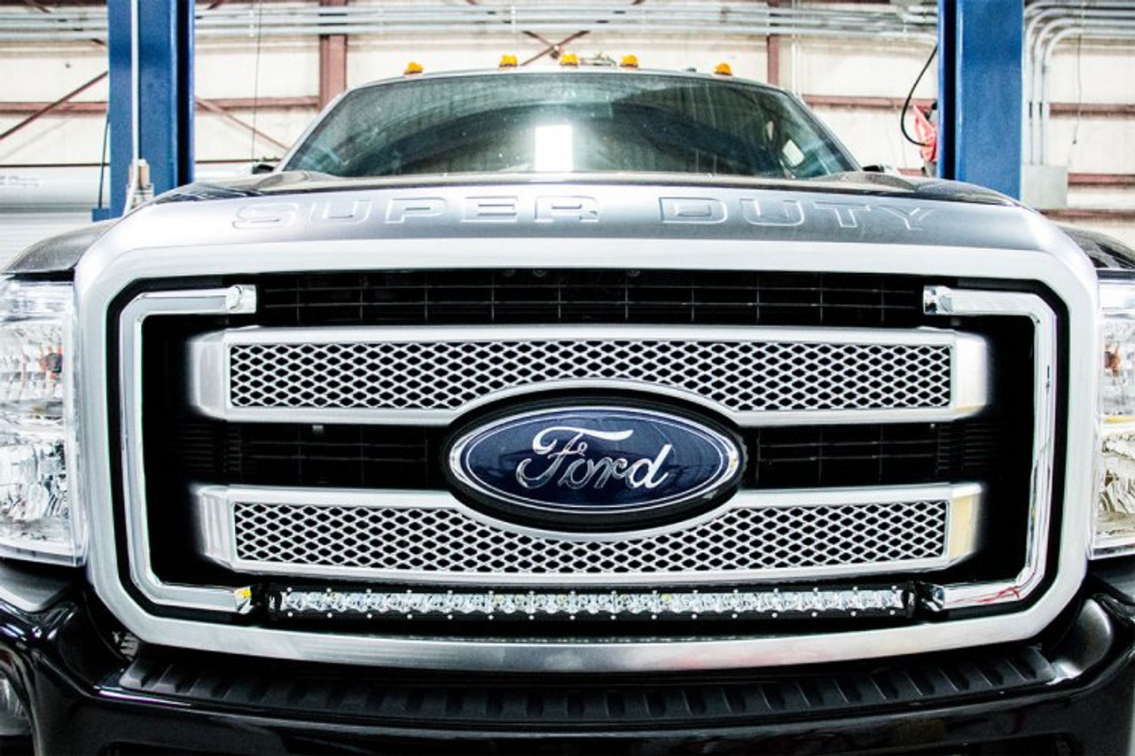 Ford Super Duty 30-inch Black Series Cree LED Grille Kit w/Cool White DRL (Single) Rough Country