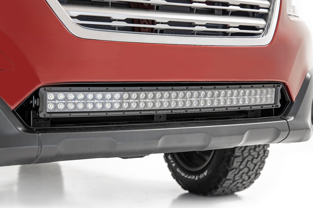 Subaru 30 Inch LED Bumper Kit w/Black Series Amber DRL 15-19 Subaru Outback Rough Country