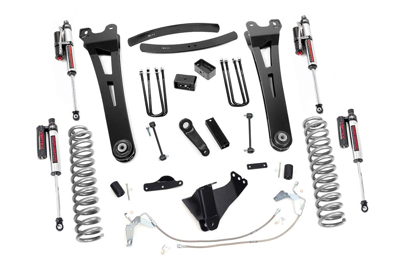6 Inch Suspension Lift Kit Radius Arms w/Vertex Shocks 08-10 F-250/350 4WD Gas Rough Country