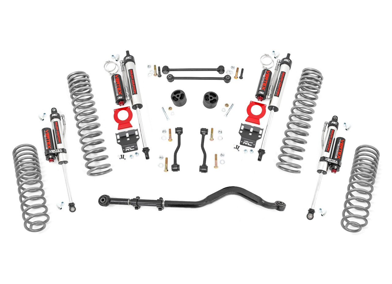 Jeep Gladiator 3.5 Inch Jeep Suspension Lift Kit Coil Springs Vertex Reservoir Shocks For 20-Pres Jeep Gladiator Rough Country