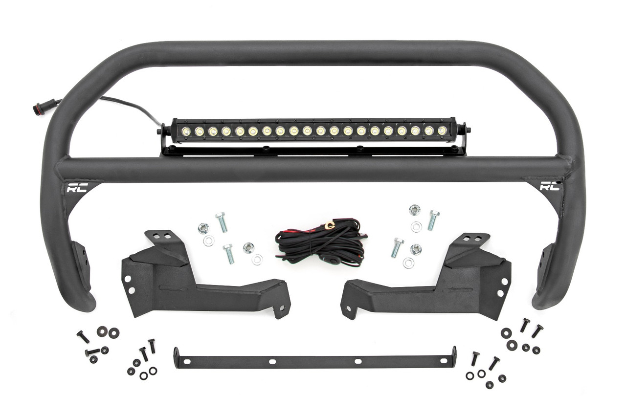 Nudge Bar 20 Inch Black Series Single Row LED 2021 Ford Bronco Sport Rough Country