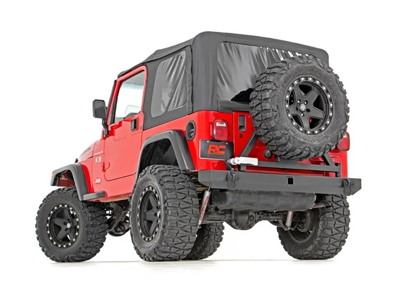 Jeep Classic Full Width Rear Bumper w/Tire Carrier 87-06 Wrangler YJ/TJ Rough Country