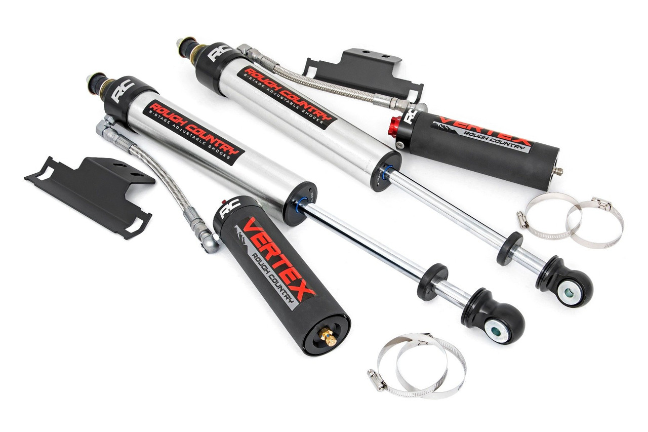 Toyota Tacoma (05-20) Rear Adjustable Vertex Shocks (Pair) 3.0 Inch Lifts) Rough Country