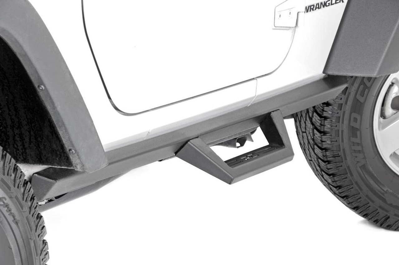 Jeep Contoured Drop Steps 07-18 Wrangler JK 2 Door Rough Country