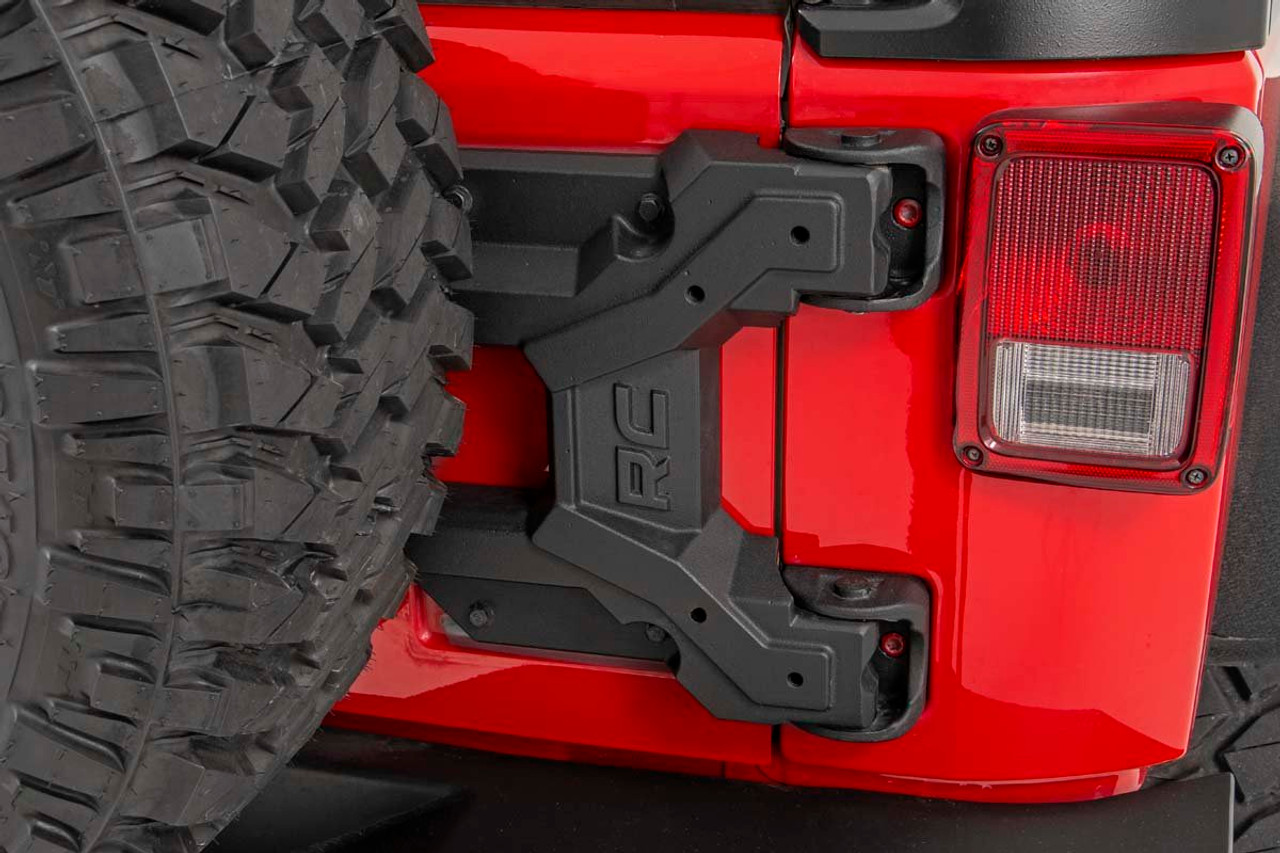 HD Hinged Spare Tire Carrier Kit 07-18 Jeep JK Rough Country