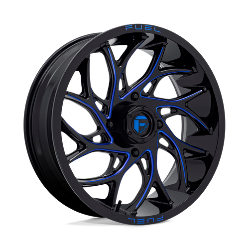 D778 22X7 4X137 G-BLK-MILL-BLU 00MM