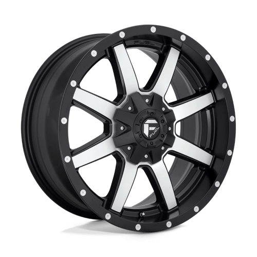 D537 17X9 5X4.5/5.0 MT-BLK-MACH -12MM