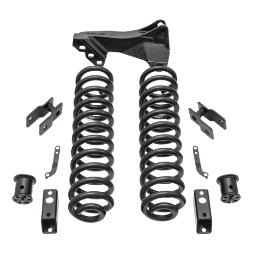 2.5'' Coil Spring Front Lift Kit with Front Shock Extensions and Front Track Bar Bracket