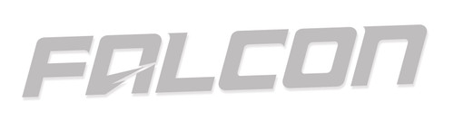 Falcon Performance Shocks Logo Decal 10 Inch Silver Teraflex