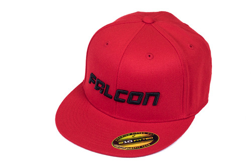 Falcon Shocks FlexFit Flat Visor Hat Red/Black Small/Medium Teraflex