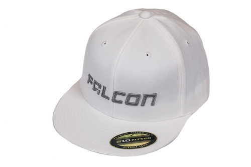 Falcon Shocks FlexFit Flat Visor Hat White/Silver Large/XLarge Teraflex
