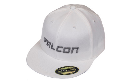 Falcon Shocks FlexFit Flat Visor Hat White/Silver Small/Medium Teraflex