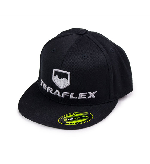Premium FlexFit Flat Visor Hat Black Small / Medium TeraFlex