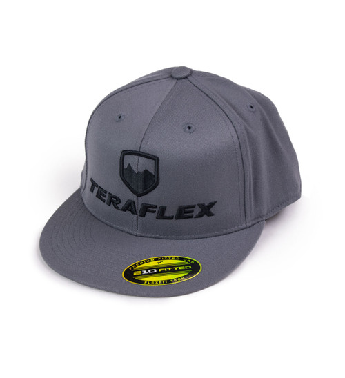 Premium FlexFit Flat Visor Hat Dark Gray Large / XL TeraFlex