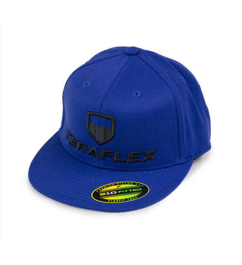 Premium FlexFit Flat Visor Hat Royal Blue Large / XL TeraFlex