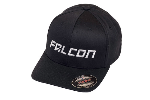 Falcon Shocks FlexFit Curved Visor Hat Black/Silver Large/XLarge Teraflex