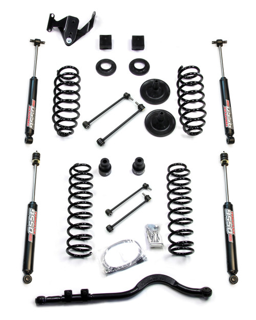 Jeep JKU 4 Door 3 Inch Lift Kit w/ 9550 Shocks and Track Bar 07-18 Wrangler JKU TeraFlex