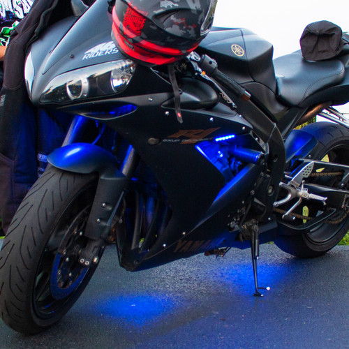 Adaptive RGB LED Weatherproof Motorcycle Kit Complete 10-Strip Kit ColorADAPT Race Sport Lighting