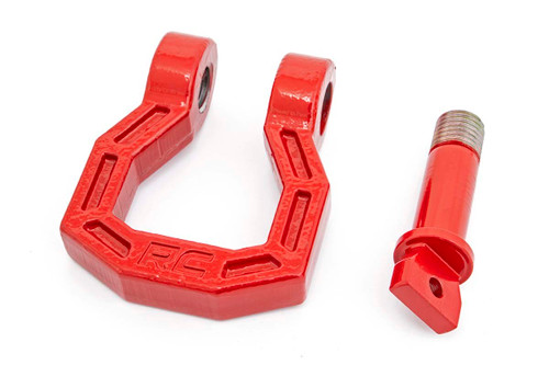 Forged D-Ring Set Red Pair Rough Country Forged D-Ring Set Red Pair Rough Country