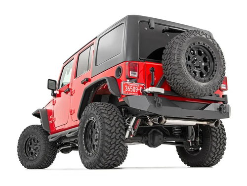 Jeep Rock Crawler Rear HD Bumper w/Tire Carrier 07-18 Wrangler JK Rough Country