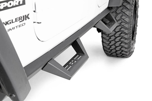 Jeep Contoured Drop Steps 07-18 Wrangler JK Unlimited 4 Door Rough Country