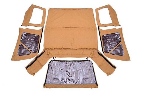 Jeep Replacement Soft Top Spice 97-06 TJ Wrangler Half Steel Doors Rough Country