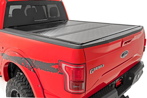 Ford Low Profile Hard Tri-Fold Tonneau Cover 04-14 F150 5.5 Foot Bed Rough Country