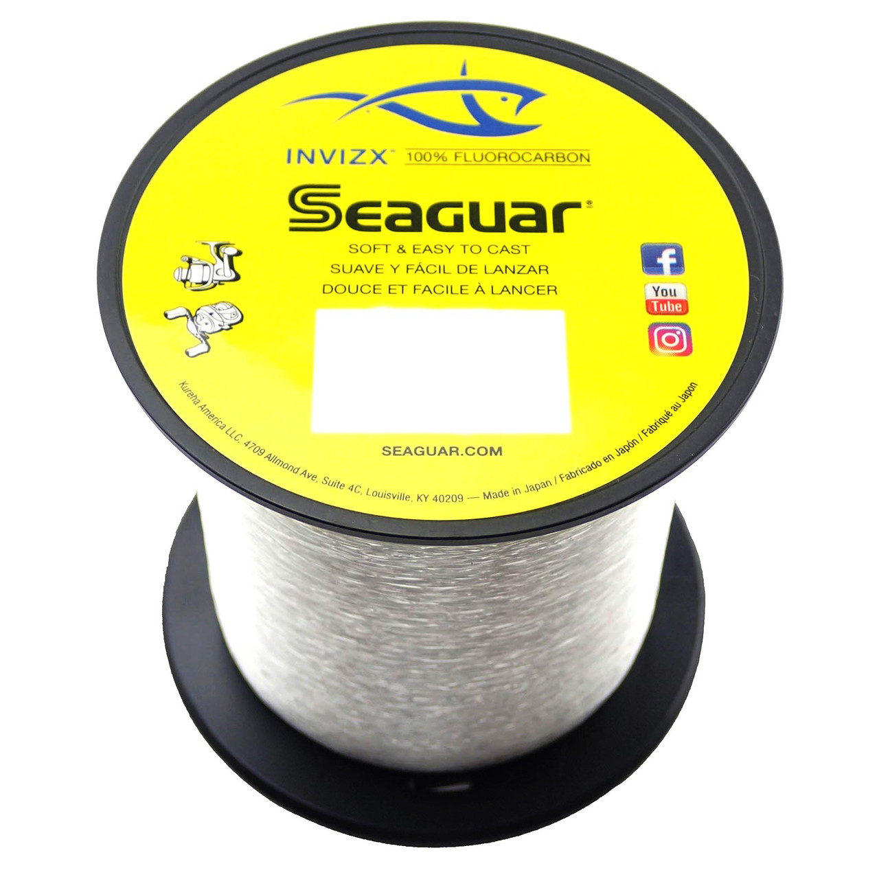 Seaguar InvizX Fluorocarbon Line FishUSA