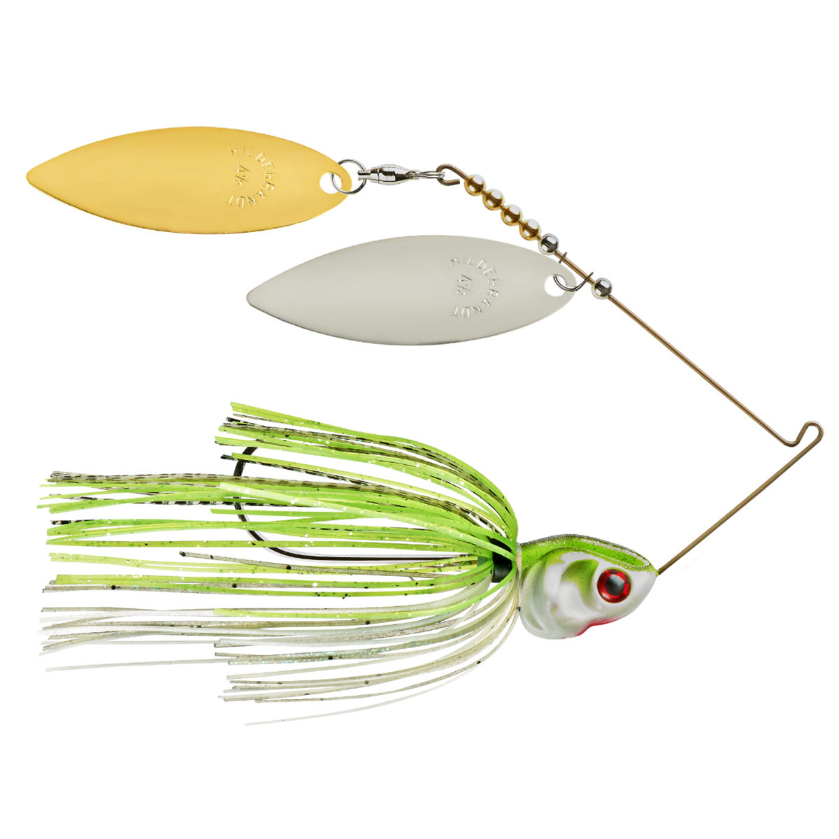 BOOYAH Bait Co. Lame tandem en argent satiné 3/8 oz
