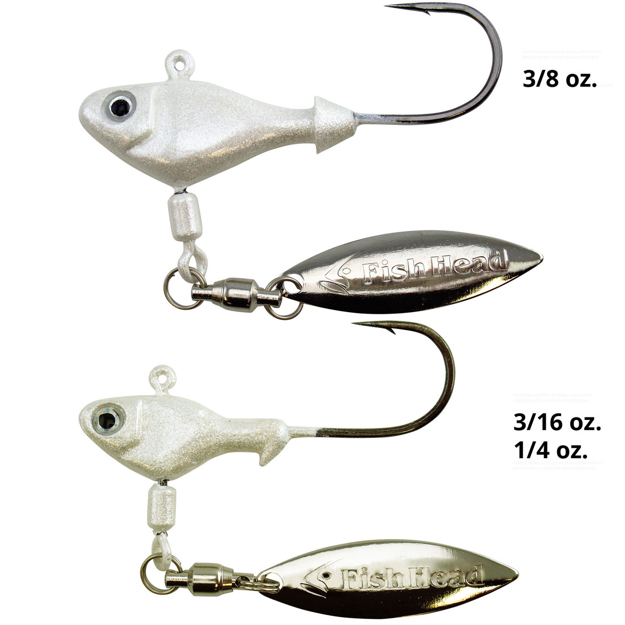 Fish Head Finesse Spin Underspin Jig Head FishUSA