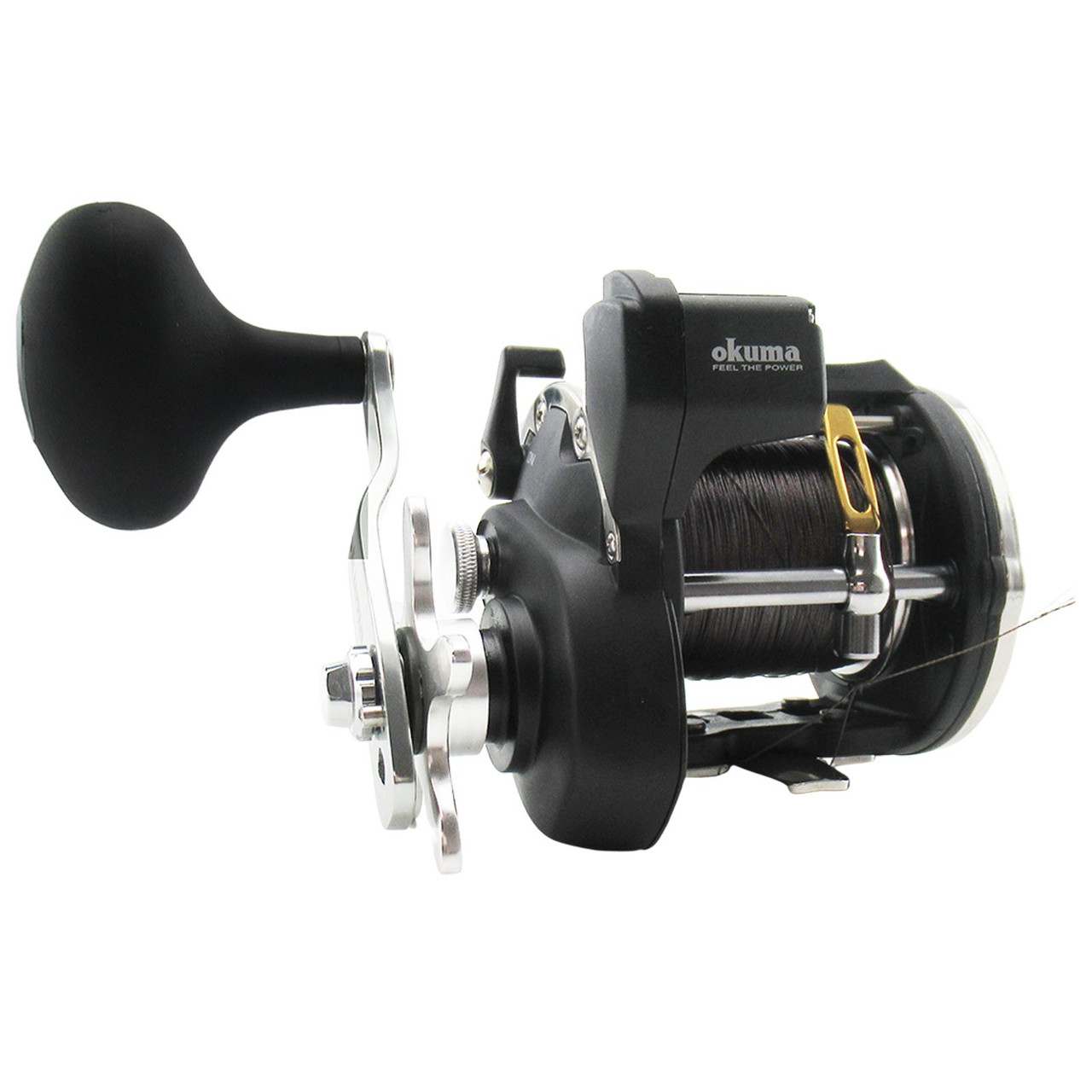 Okuma Magda Line Counter Trolling Reel Pre-Spooled w/17lb/570yd Mono MA 45D