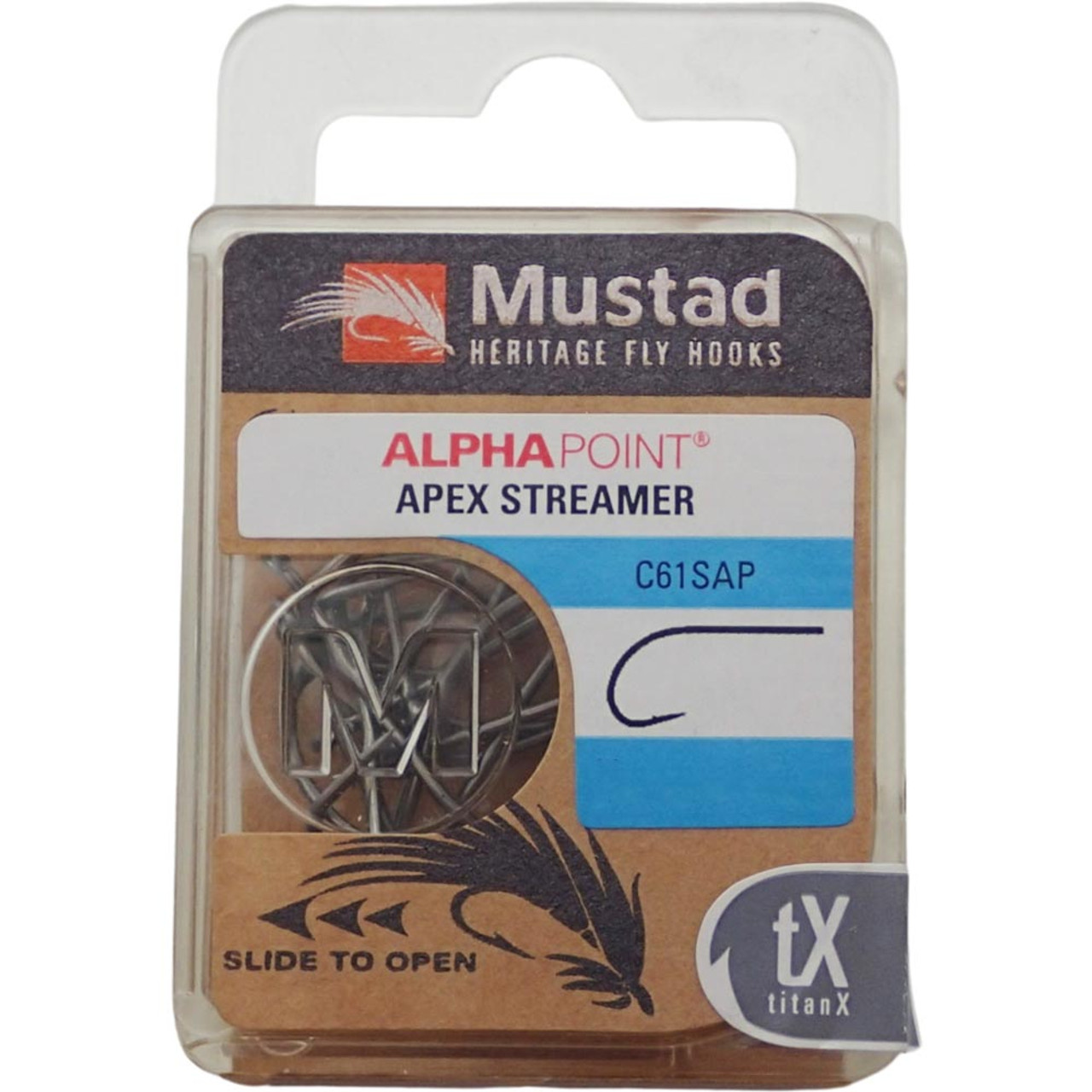 Mustad C61SAP Heritage TitanX Streamer Fly Hooks