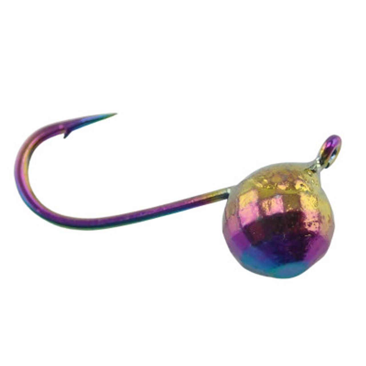 Widow Maker Lures Disco Ball Series Tungsten Jigs | Rainbow METALLIC; 14 | FishUSA