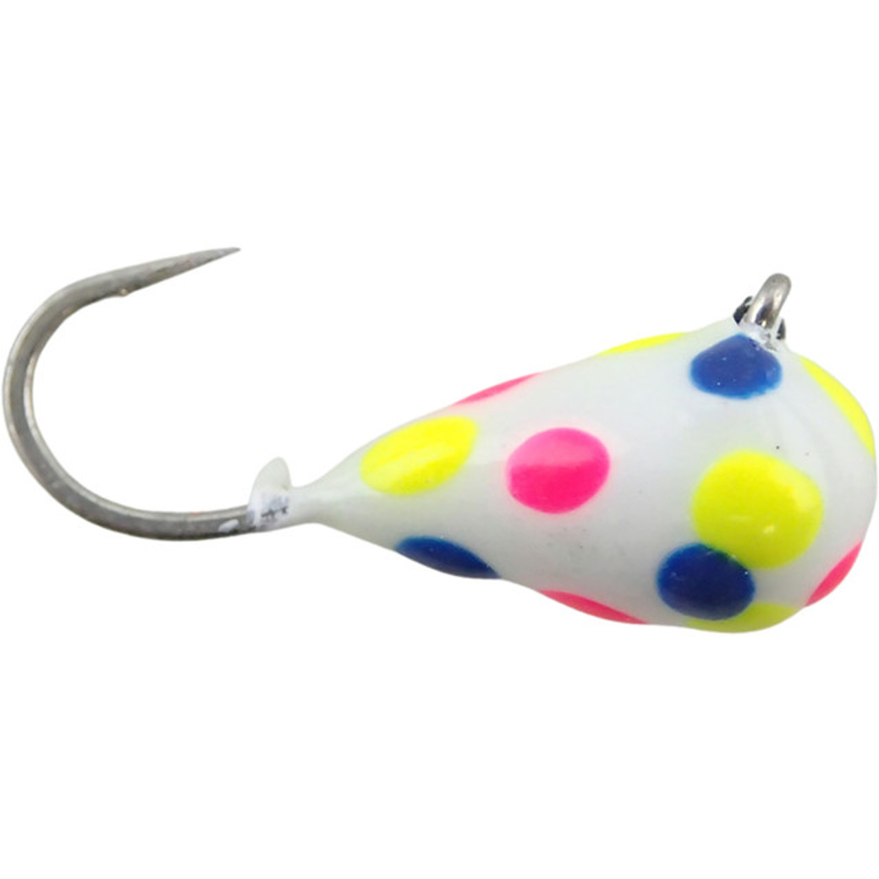 Tungsten Slab Seeker Spoons - Polka Dot GLOW