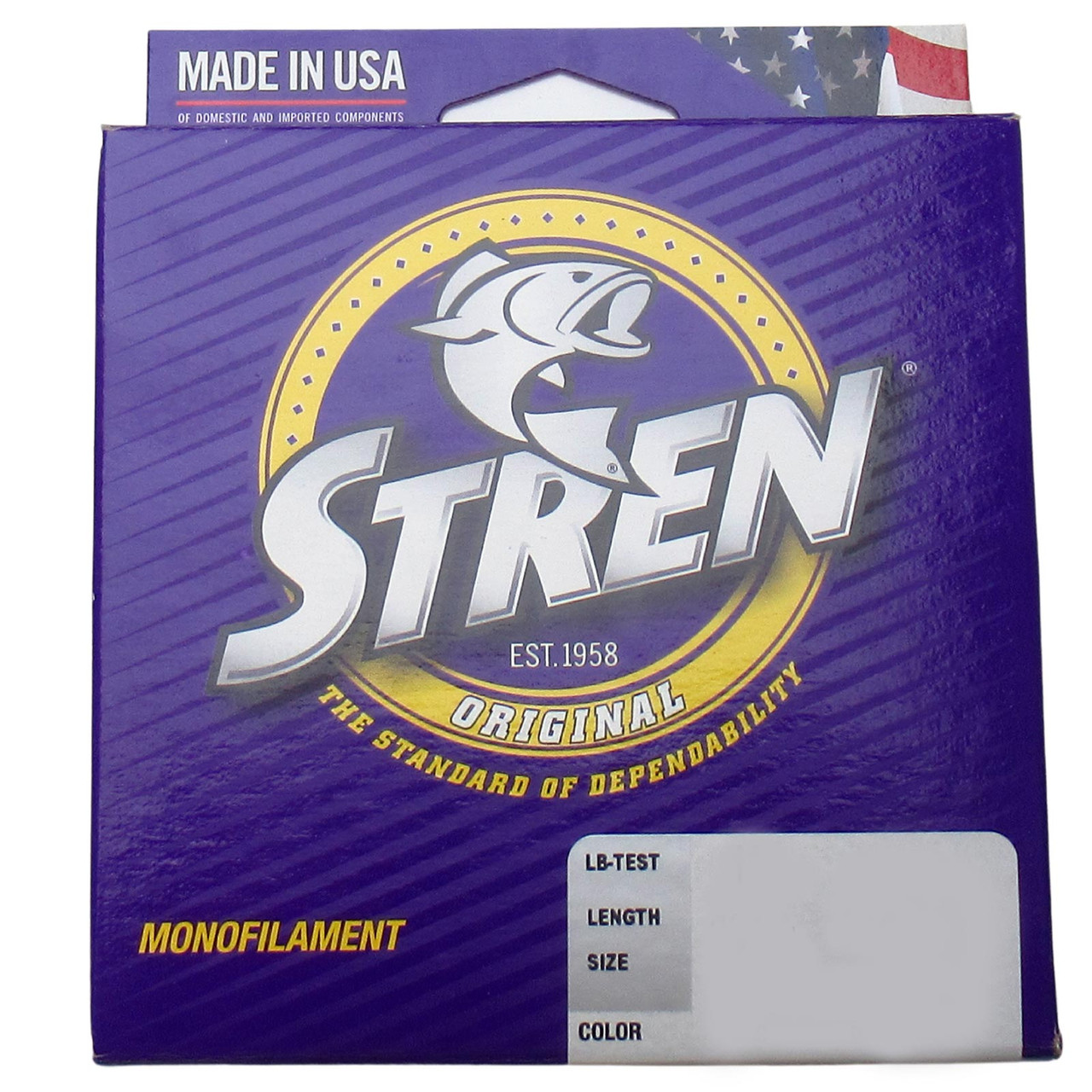 4) Stren Original Clear Blue Mono Fishing Line 100yd 12lbTest ~ NEW