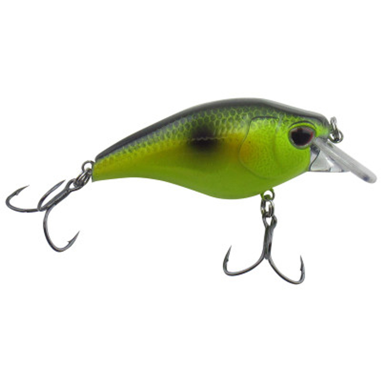 Nomad Design Atlas Square Bill Crankbait Chartreuse Black Back 2 in.