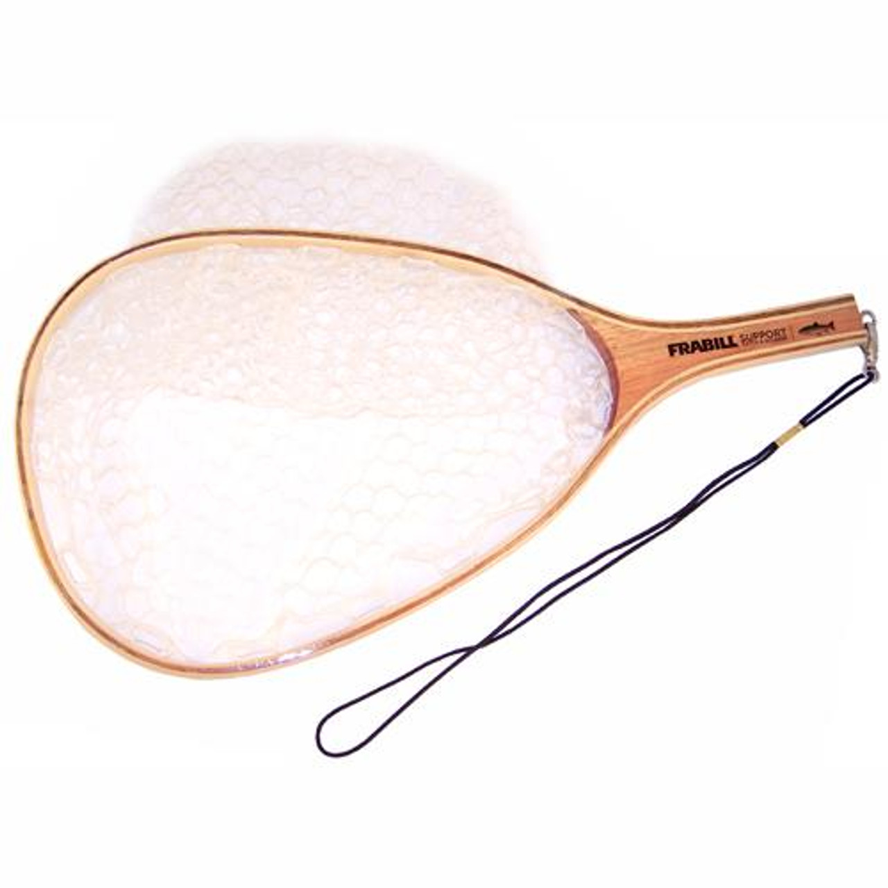 Vampfly S~M Solid Wooden Handle Fly Fishing Landing Net Trout Net