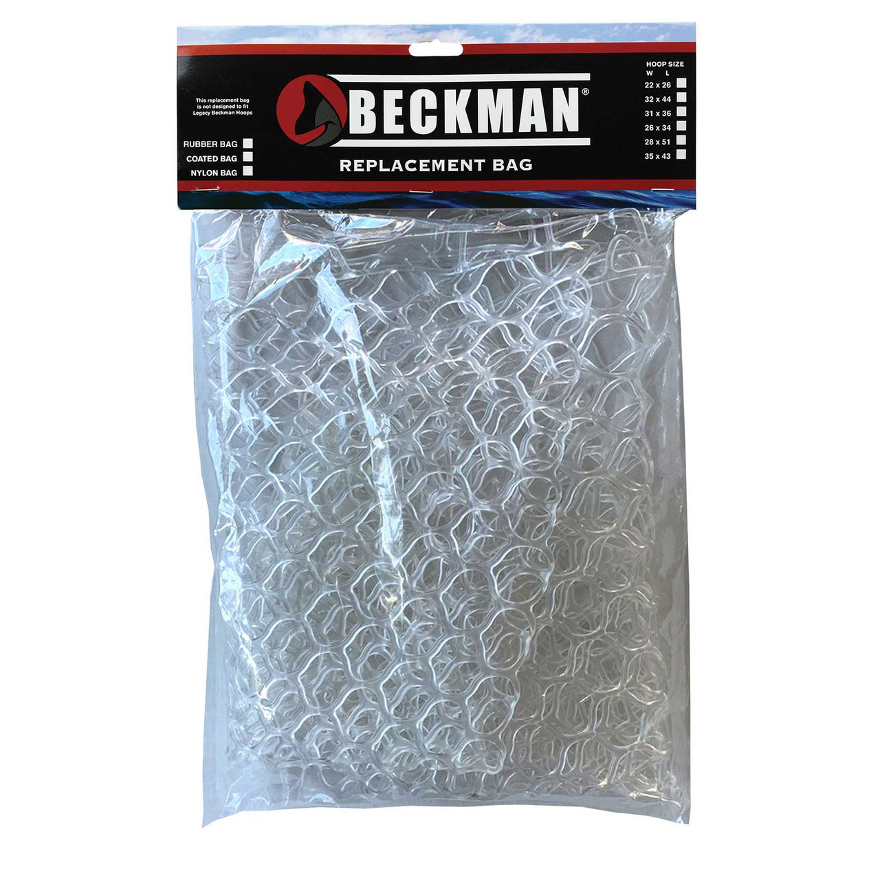  Fly Fishing Net, Clear Rubber Replacement Mesh Bag