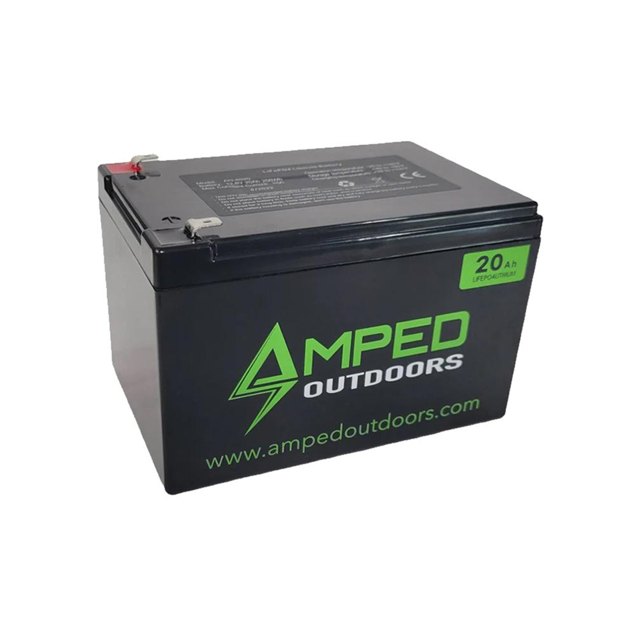 Amped Outdoors 12v 100Ah LiFePO4 Lithium Battery