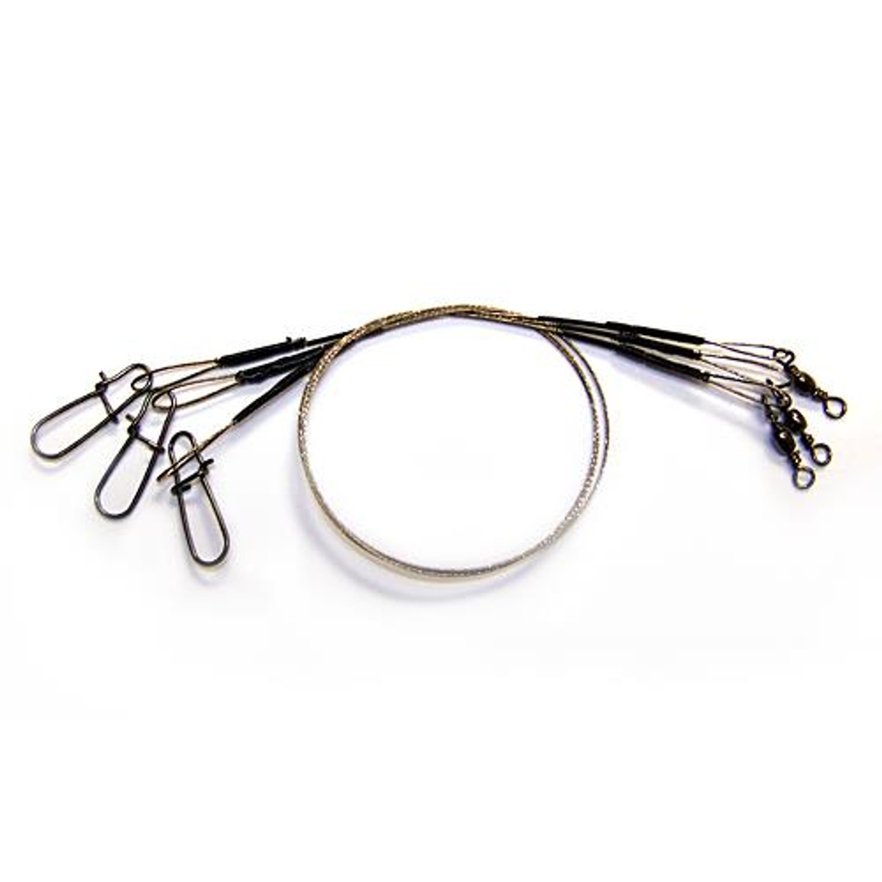 Eagle Claw Black Heavy Duty 18 Wire Leaders 3-Pack